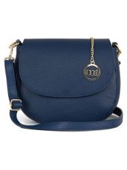 Mia Tomazzi Skórzana torebka "Eschilo" w kolorze granatowym - 23 x 19 x 8 cm rozmiar: onesize. Niebieskie torby na ramię Mia Tomazzi, bez wzorów, z materiału, na ramię, bez dodatków. Za 279.95 zł.