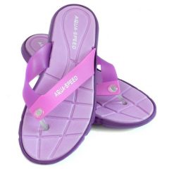Japonki basenowe damskie Aqua Speed Bali. Fioletowe klapki Aqua-Speed, bez wzorów, bez obcasa. Za 36.99 zł.