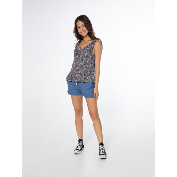 Damski tank top Protest Prttavilo spaghetti. Czarne koszulki sportowe Protest, bez wzorów, bez kołnierzyka, bez ramiączek. W wyprzedaży za 169.90 zł.