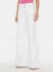 Versace Jeans Couture Jeansy 78HAB561 Biały Wide Leg. Białe jeansy Versace Jeans Couture, bez wzorów. Za 599.99 zł.