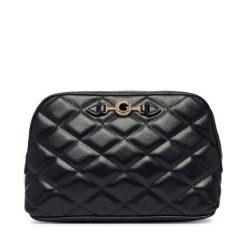 Kosmetyczka Guess. Czarne kufry i kosmetyczki Guess, z aplikacjami, bez dodatków. Za 214.99 zł.