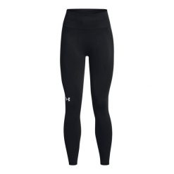 Damskie legginsy bezszwowe Under Armour Train. Czarne legginsy Under Armour, s, bez wzorów, z podwyższonym stanem. Za 429.99 zł.