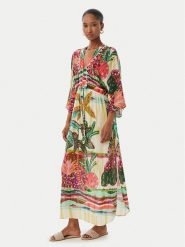 LOLA CASADEMUNT Sukienka letnia LS2616024 Kolorowy Relaxed Fit. Sukienki LOLA CASADEMUNT, na lato, xl, bez wzorów, z wiskozy, bez kołnierzyka, bez ramiączek. Za 459.99 zł.