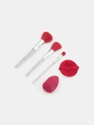 Zestaw pędzli do makijażu 5 pack - czerwony. Zestawy Sinsay. Za 17.99 zł.
