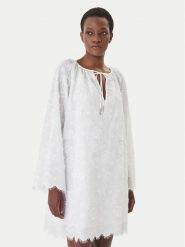 MICHAEL Michael Kors Sukienka letnia MS680R0KPX Biały Relaxed Fit. Białe sukienki MICHAEL Michael Kors, na lato, xs, bez wzorów, z bawełny, bez kołnierzyka, bez ramiączek. Za 1,119.00 zł.