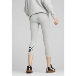 Damskie legginsy 3/4 z małym logo No. 1 ESS PUMA Light Gray Heather. Szare legginsy Puma, l, bez wzorów, z gumy. W wyprzedaży za 94.00 zł.