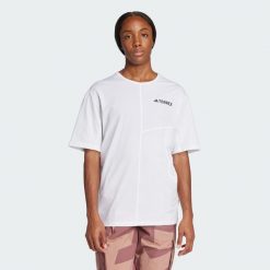 Koszulka Terrex Multi Climacool. Białe bluzki Adidas, xs, bez wzorów, sportowe, bez kołnierzyka, bez ramiączek. Za 199.00 zł.