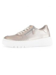 Gabor Skórzane sneakersy w kolorze beżowym rozmiar: 38,5. Brązowe trampki Gabor, bez wzorów, bez zapięcia. Za 272.95 zł.