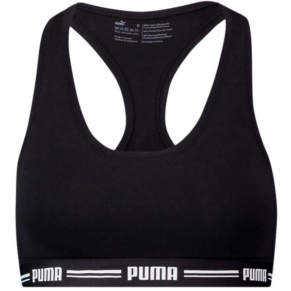 Stanik sportowy damski Puma Racer Back Top 1P Hang. Czarne bielizna sportowa Puma, xs, bez wzorów. W wyprzedaży za 67.60 zł.
