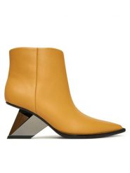 United Nude Botki Rockit Pull On Bootie 1094792816 Żółty. Żółte botki United Nude, bez wzorów, ze skóry, bez obcasa, na słupku, bez zapięcia. Za 1,679.00 zł.