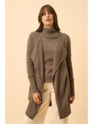 Just Cashmere Kaszmirowy kardigan "Brooke" w kolorze brązowym rozmiar: S. Brązowe kardigany Just Cashmere, s, bez wzorów, z kaszmiru. Za 478.99 zł.