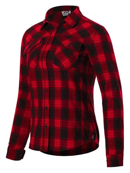 Protective Koszula kolarska "Rockabilly" w kolorze czerwonym rozmiar: 46. Czerwone koszule Protective, bez wzorów, z materiału, sportowe, bez kołnierzyka, bez ramiączek. Za 90.95 zł.