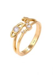 Elli Pierścionek z Kamieniami Damski Gwiazda Cyrkonia Szlif Diamentowy Biały 925 Sterling Silver Astro Pierścionki 1 ct. Białe pierścionki Elli, z cyrkonią, srebrne. Za 173.39 zł.
