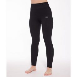 Legginsy damskie Brubeck JOGA MERINO. Czarne legginsy sportowe Brubeck, bez wzorów, na jogę i pilates. Za 199.99 zł.