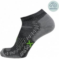 Skarpety turystyczne - Elbrus - Niski model skarpet sportowych. Szare skarpety APASOX, bez wzorów, z lycry. Za 86.95 zł.