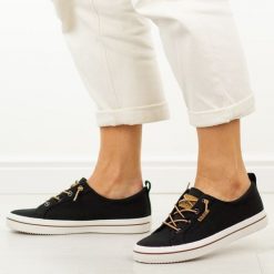 Czarne trampki damskie Lee Cooper 4059. Czarne trampki Lee Cooper, bez wzorów, z gumy, bez zapięcia. Za 159.00 zł.