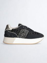 Liu Jo Sneakersy w kolorze złoto-czarnym rozmiar: 40. Czarne trampki Liu Jo, bez wzorów, bez zapięcia. Za 359.32 zł.