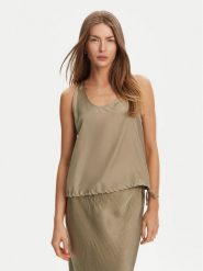 Marella Top Meana 2513161045 Zielony Regular Fit. Zielone topy Marella, bez wzorów, z jedwabiu, bez kołnierzyka, bez ramiączek. Za 479.99 zł.