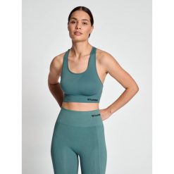 Stanik fitness cardio Hummel hmltif. Niebieskie biustonosze Hummel, bez wzorów. Za 164.50 zł.