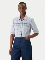 Tommy Jeans Kurtka jeansowa DW0DW22388 Błękitny Regular Fit. Niebieskie kurtki Tommy Jeans, xs, bez wzorów, z bawełny, bez kaptura. Za 529.99 zł.