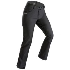 Spodnie turystyczne damskie Quechua SH500 Warm. Szare spodnie narciarskie QUECHUA, l, bez wzorów, z dzianiny, trekkingowe. Za 129.99 zł.