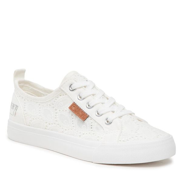 Tenisówki Big Star Shoes. Białe trampki BIG STAR SHOES, bez wzorów, bez zapięcia. Za 79.99 zł.