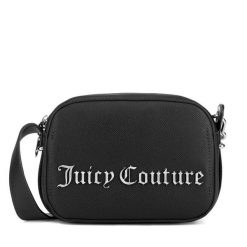 Torebka Juicy Couture. Czarne listonoszki Juicy Couture, bez wzorów, bez dodatków. Za 259.99 zł.