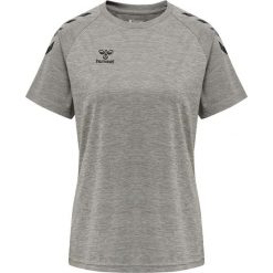 Koszulka damska Hummel Core Poly. Szare bluzki Hummel, m, bez wzorów, sportowe, bez kołnierzyka, bez ramiączek. Za 166.50 zł.
