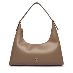 Torebka Calvin Klein. Brązowe torebki klasyczne Calvin Klein, bez wzorów, bez dodatków. Za 949.99 zł.