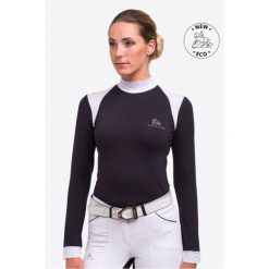 Koszulka wyścigowa damska Black Jack. Białe bluzki CAVALLIERA, xl, bez wzorów, z bawełny, eleganckie, bez kołnierzyka, bez ramiączek. W wyprzedaży za 245.10 zł.