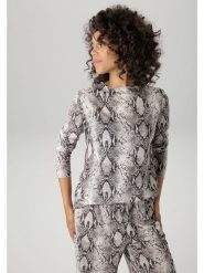 Aniston Koszulka w kolorze szarym rozmiar: 46. Szare bluzki Aniston, bez wzorów, bez kołnierzyka, bez ramiączek. Za 43.99 zł.