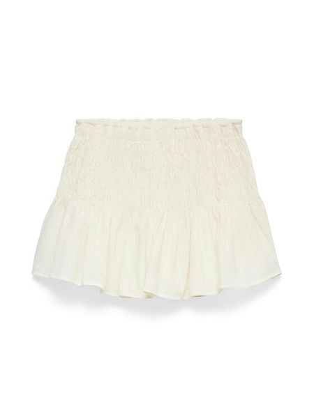 Vero Moda Spódnica mini Sofia 10350924 Biały Regular Fit. Białe spódnice Vero Moda, xl, bez wzorów, z bawełny, mini. Za 159.99 zł.