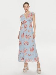 Vila Sukienka letnia Karin 14089077 Błękitny Regular Fit. Niebieskie sukienki Vila, na lato, bez wzorów, z syntetyku, bez kołnierzyka, bez ramiączek. Za 219.99 zł.