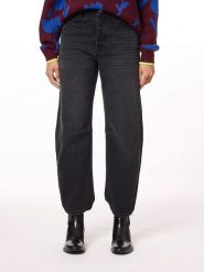 Scotch & Soda Dżinsy - Boyfriend fit - w kolorze antracytowym rozmiar: W31. Czarne jeansy Scotch & Soda, bez wzorów, z podwyższonym stanem. Za 149.66 zł.