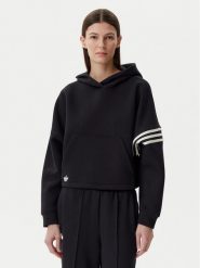 Adidas Bluza Neuclassics JI8500 Czarny Oversize. Czarne bluzy Adidas, s, bez wzorów, z bawełny, bez kaptura. Za 209.99 zł.