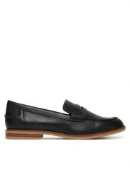 Caprice Lordsy 9-24203-46 Czarny. Czarne lordsy Caprice, bez wzorów, ze skóry, bez obcasa, bez zapięcia. Za 300.99 zł.