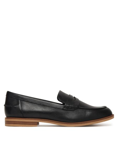 Caprice Lordsy 9-24203-46 Czarny. Czarne lordsy Caprice, bez wzorów, ze skóry, bez obcasa, bez zapięcia. Za 300.99 zł.