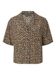 Pieces Koszula w kolorze beżowo-jasnobrązowym rozmiar: XL. Brązowe koszule Pieces, xl, bez wzorów, z wiskozy, bez kołnierzyka, bez ramiączek. Za 74.63 zł.