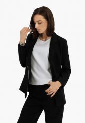 Dłuższa marynarka JB-KATSU. Czarne marynarki i żakiety Volcano, xs, bez wzorów, z elastanu, eleganckie. Za 229.99 zł.