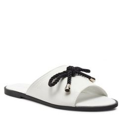 Klapki Big Star Shoes. Białe klapki BIG STAR SHOES, bez wzorów, bez obcasa. Za 69.99 zł.