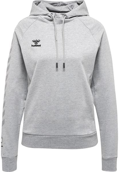 Damska bawełniana bluza z kapturem Hummel Move Grid. Szare bluzy Hummel, xs, bez wzorów, z bawełny, z kapturem. Za 148.00 zł.