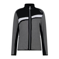 Bluza treningowa damska CMP 33E036627ZP. Czarne bluzy CMP, na zimę, xs, bez wzorów, bez kaptura. W wyprzedaży za 398.99 zł.