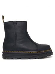 Dr. Martens Botki Zebzag Rigger Black Wyoming DM42662001 Czarny. Czarne botki Dr. Martens, bez wzorów, ze skóry, bez obcasa, na płaskiej podeszwie, bez zapięcia. Za 849.99 zł.