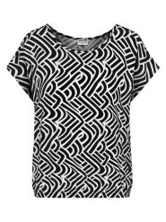 Sublevel Koszulka w kolorze czarno-białym rozmiar: M. Białe bluzki Sublevel, m, bez wzorów, bez kołnierzyka, bez ramiączek. Za 43.99 zł.