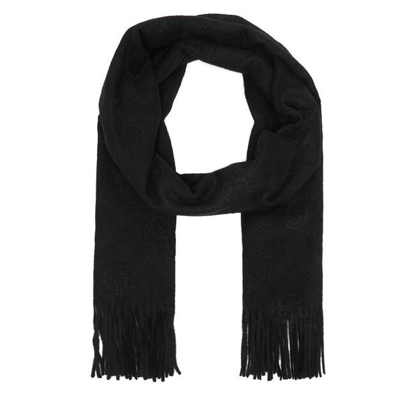 Szalik Guess. Czarne szaliki Guess, z aplikacjami. Za 234.99 zł.