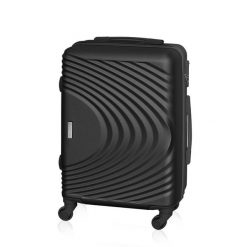 Walizka podróżna BETLEWSKI BWA-055 S czarna. Czarne walizki Betlewski, bez wzorów. Za 149.99 zł.