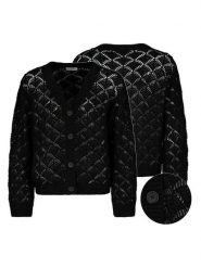 Eight2Nine Kardigan w kolorze czarnym rozmiar: M/L. Czarne kardigany Eight2Nine, l, bez wzorów. Za 113.99 zł.