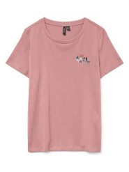 Vero Moda Koszulka w kolorze jasnoróżowym rozmiar: S. Różowe bluzki Vero Moda, s, bez wzorów, z bawełny, bez kołnierzyka, bez ramiączek. Za 66.00 zł.