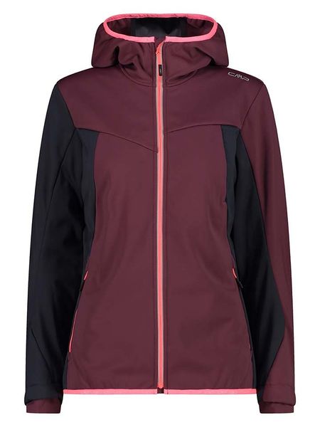 CMP Kurtka softshellowa w kolorze czarno-bordowym rozmiar: 44. Czarne kurtki sportowe CMP, m, bez wzorów, z tkaniny, bez kaptura, outdoorowe. Za 257.92 zł.