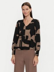 Fransa Bluzka Natali 20614110 Brązowy Regular Fit. Brązowe bluzki Fransa, l, bez wzorów, z wiskozy, bez kołnierzyka, bez ramiączek. Za 199.99 zł.